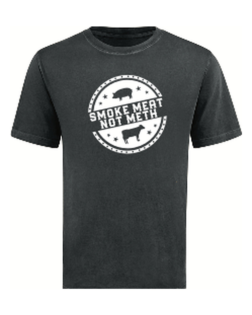 Smoke Meat Not Meth t-shirt — vintage smoke wash, Stittsworth Meats apparel