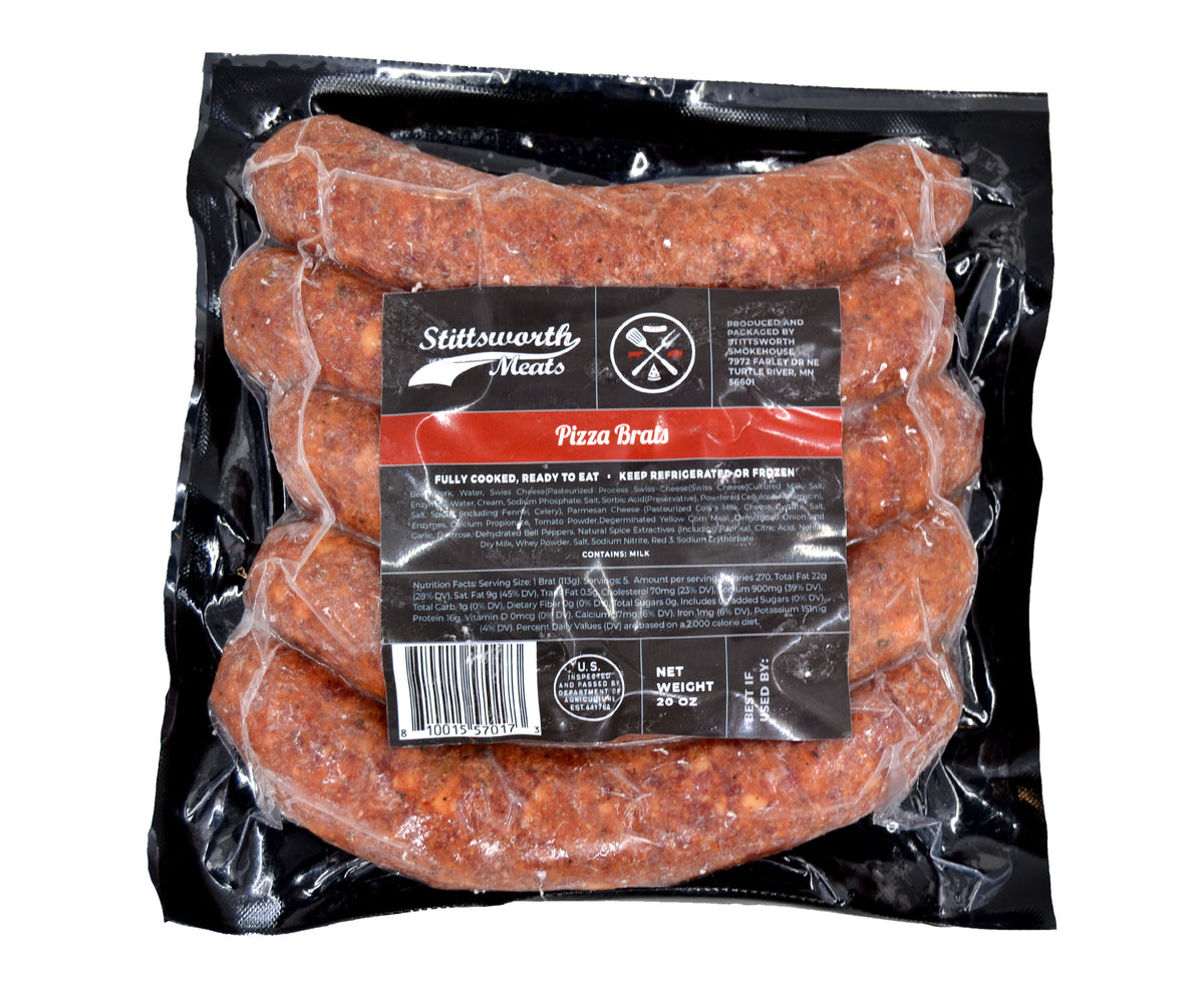 Pizza Brat | Brats | Stittsworth Meats