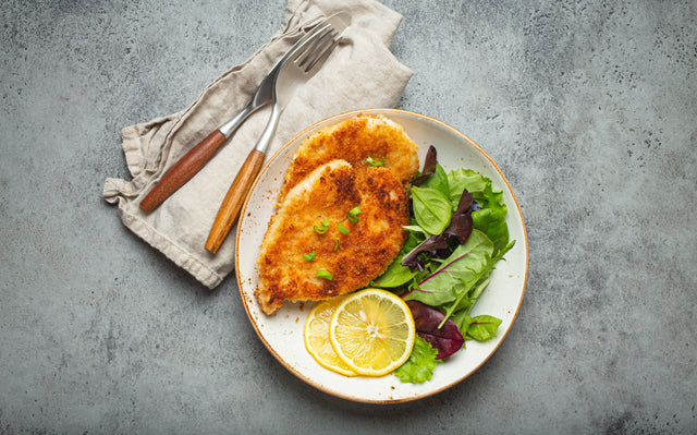 Parmesan-crusted chicken breast — Stittsworth Meats, Bemidji MN