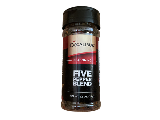Excalibur FIVE PEPPER Blend Seasoning 2.5 oz