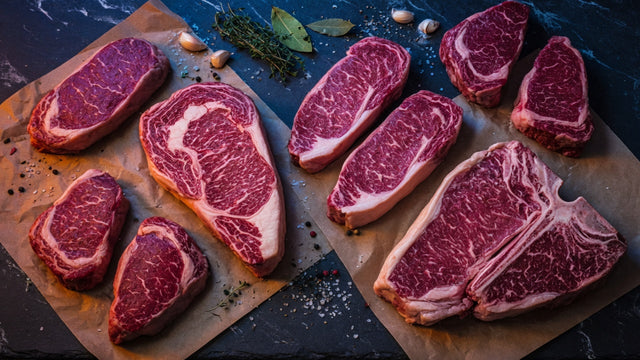 Steak Escape bundle - rib eyes, NY strips, T-bones, sirloins - Stittsworth Meats