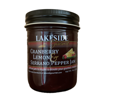 Lakeside Gourmet Cranberry Lemon & Serrano Pepper Jam
