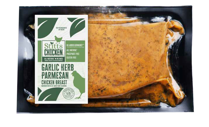 Garlic Herb Parmesan Chicken Breast - Stittsworth Meats Bemidji MN