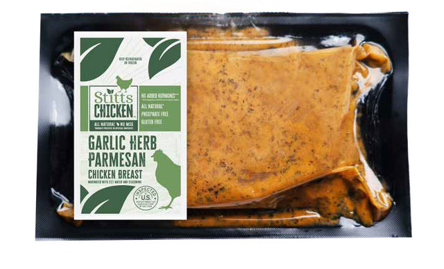 Garlic Herb Parmesan Chicken Breast - Stittsworth Meats Bemidji MN