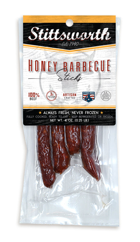 Honey BBQ Sticks — 4oz Snack Pack