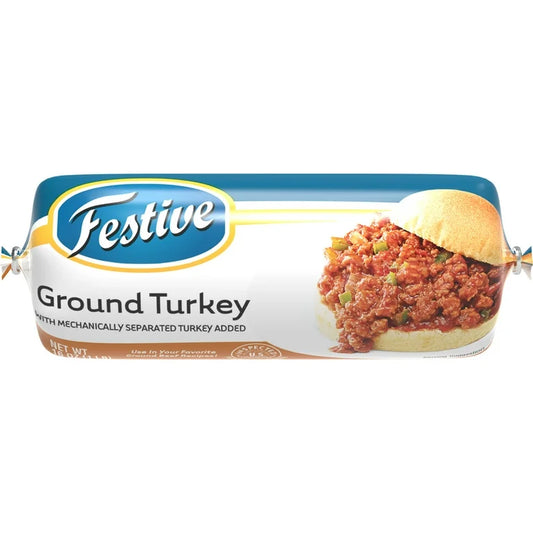Festive Ground Turkey 1 Lb Roll