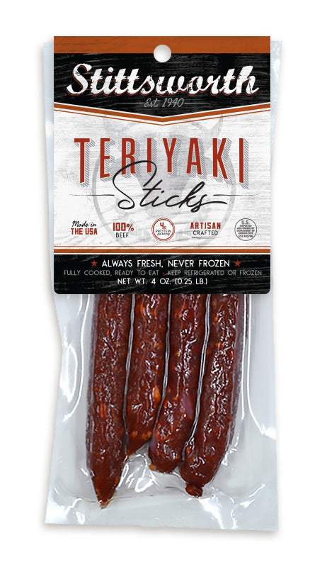 Teriyaki Sticks — 4oz Snack Pack