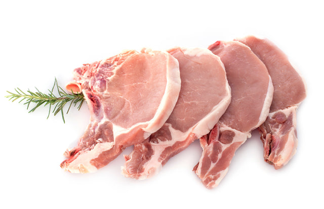 Fresh bone-in pork chops — Stittsworth Meats, Bemidji MN