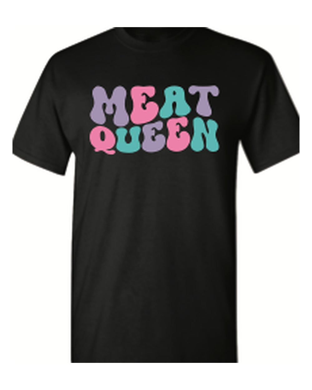 Meat Queen retro t-shirt — Black