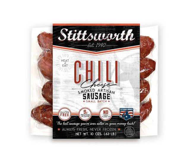 Smoked Chili Cheese Brats | Stittsworth Meats