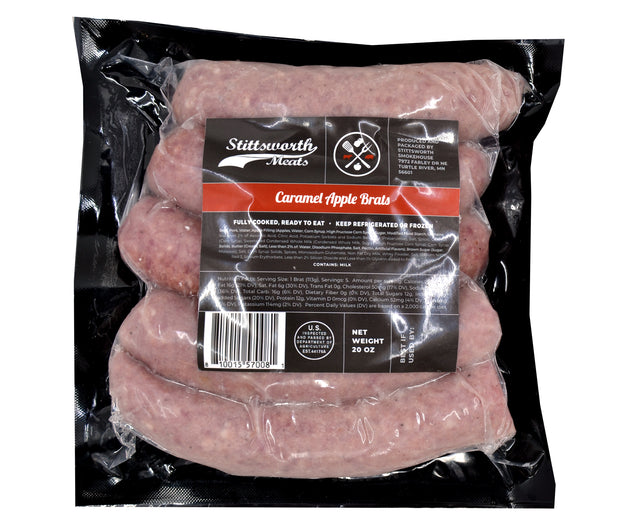 Stittsworth Caramel Apple Brat | Brats | Stittsworth Meats