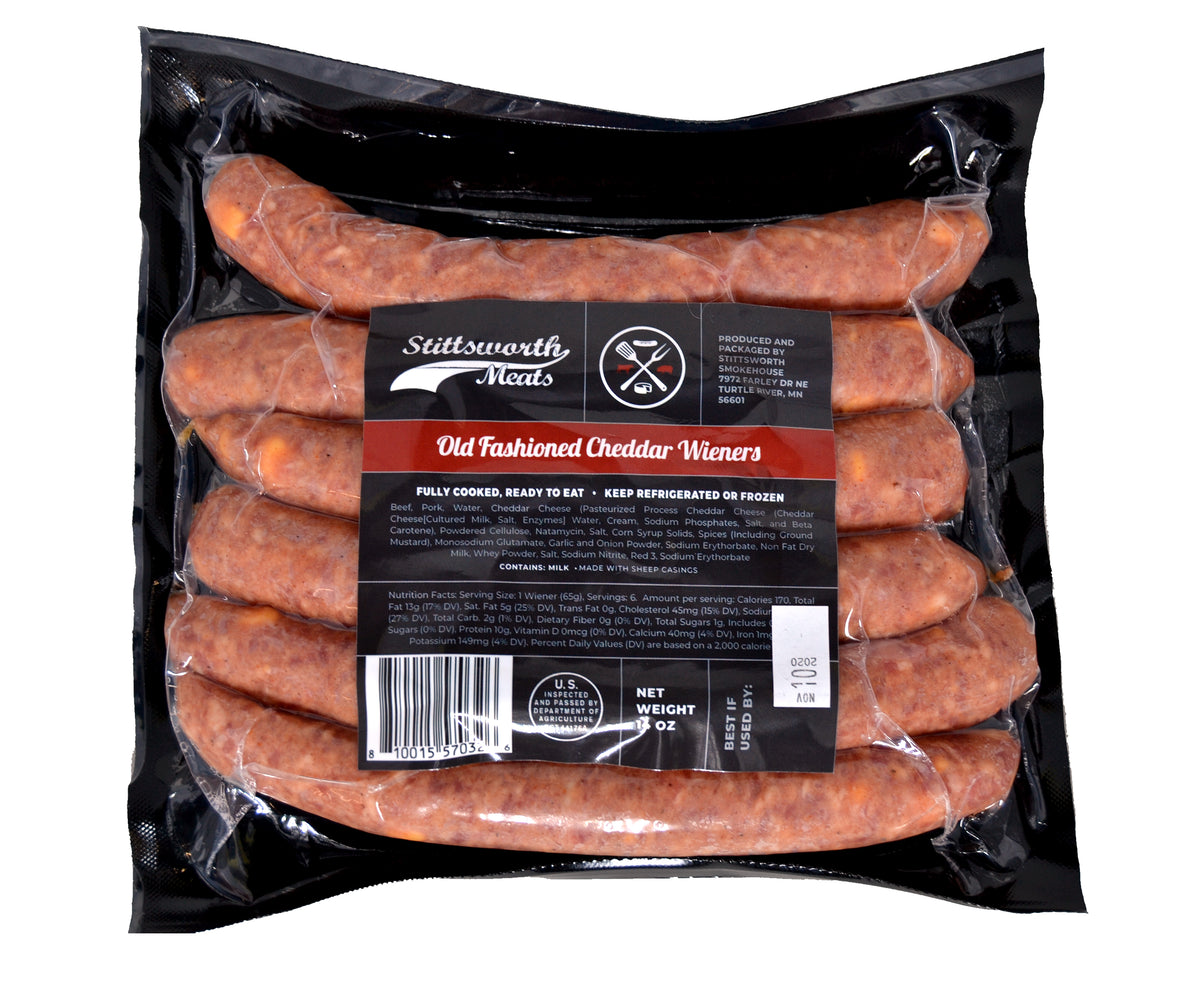 Old Fashioned Cheddar Wieners | Wieners | Stittsworth Meats